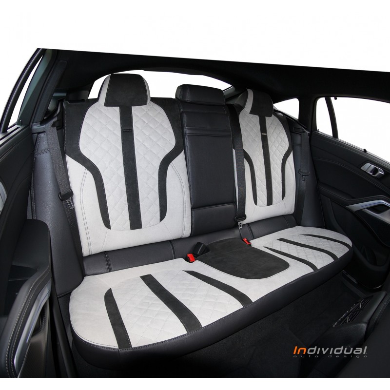 Auto Sitzbezüge Sitzauflage für Audi E-Tron A6 A7 A8 Schwarz PU Leder